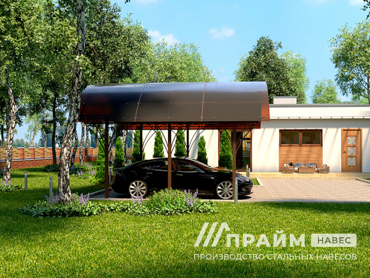 Арочный навес на 2 машины №52 - фото 598